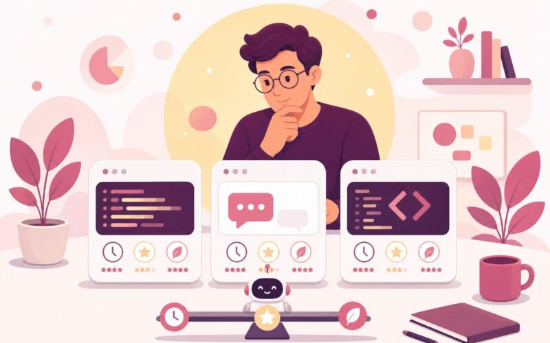 مقایسه چند دستیار کدنویسی بدون نام برند