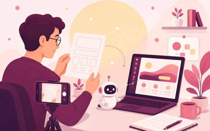 تبدیل طرح کاغذی رابط کاربری به صفحه دیجیتال